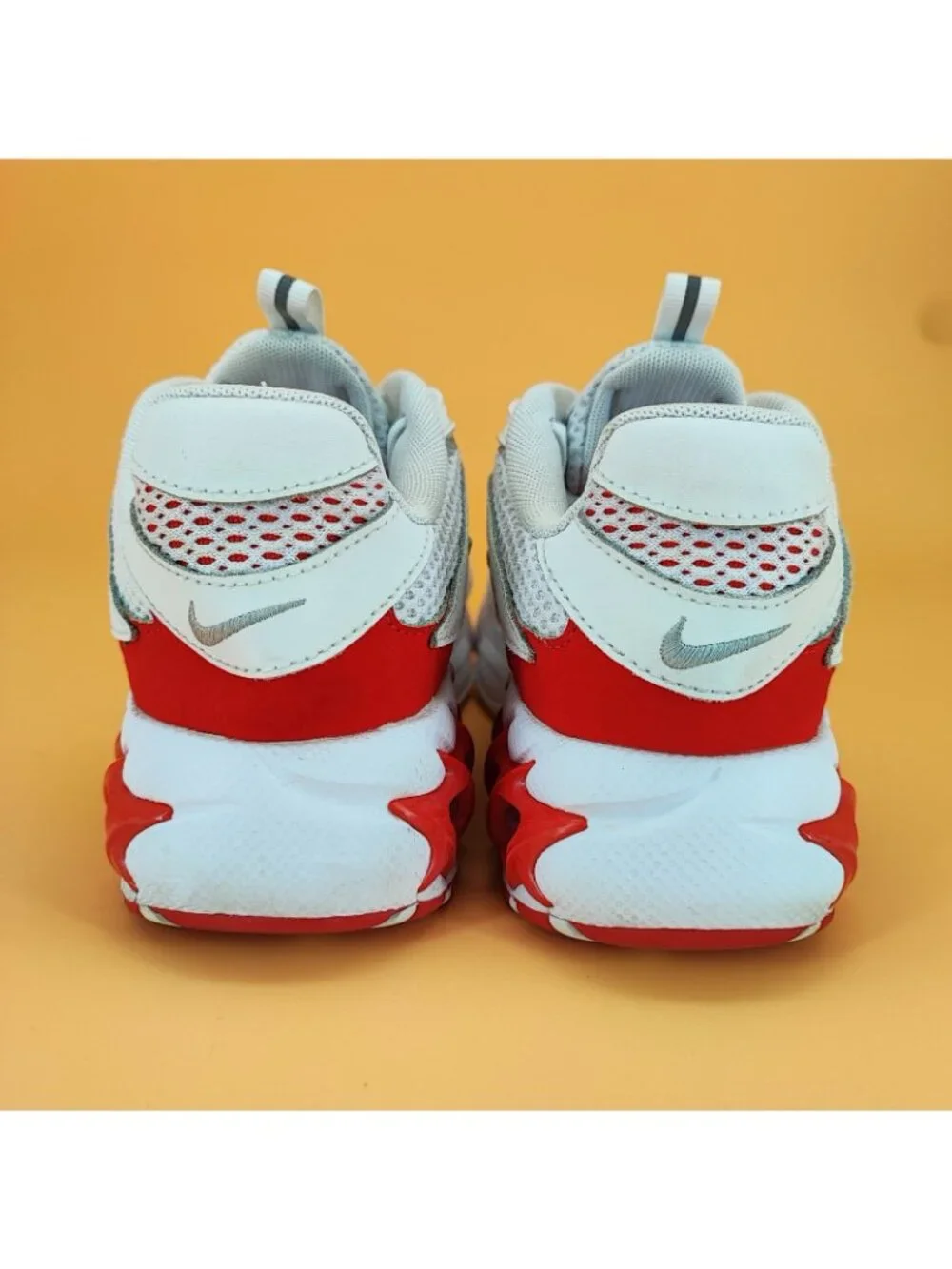 Nike Zoom Air Fire Women's Size 7.5 Sneakers Mesh White Red CW3876-101